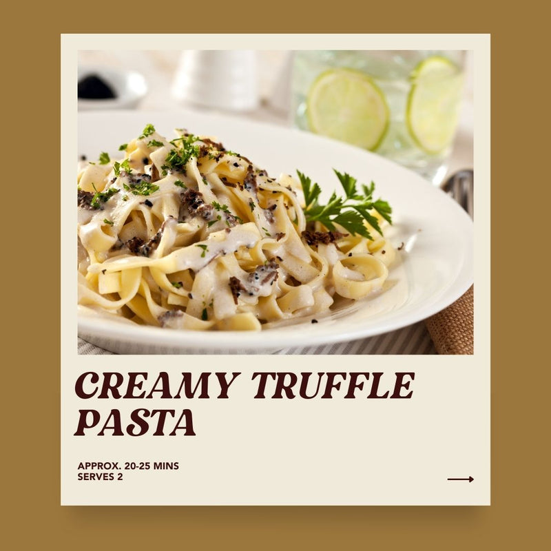 Creamy Truffle Pasta with Bacon and Fresh Herbs